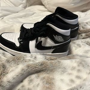 Black and white Jordan’s